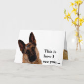 Deutsche Schäfertageskarte Karte (Gelbe Blume)