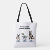 Deutsche Schäfertote Tag Tasche (Rückseite)