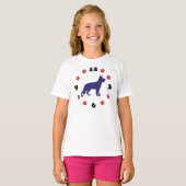 Deutsche Schäferuhr T-Shirt (Vorne ganz)