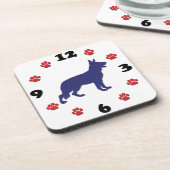 Deutsche Schäferuhr Untersetzer (Linke Seite)