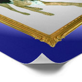 Deutsche Schäferwelpe in Mirror Poster (Ecke)