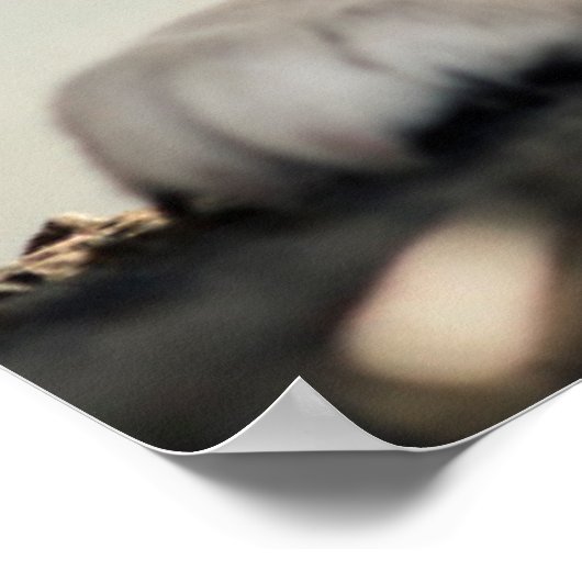 Deutsche Schäferwelpe über Lecke Poster (Ecke)