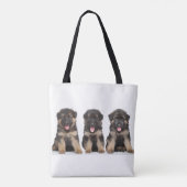 Deutsche Schäferwelpen Tasche (Rückseite)