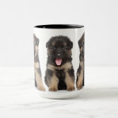 Deutsche Schäferwelpen Tasse (Zentrum)