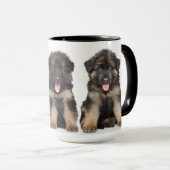 Deutsche Schäferwelpen Tasse (VorderseiteRechts)