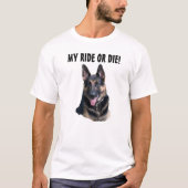 DEUTSCHE SCHEPHERHERDE MEINE REISE ODER DIE T-Shirt (Vorderseite)