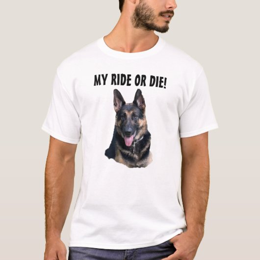 DEUTSCHE SCHEPHERHERDE MEINE REISE ODER DIE T-Shirt (Vorderseite)