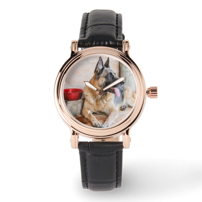 Deutsche Scheune durch Wasserbecken ruhen Armbanduhr (Vorderseite)