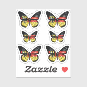 Deutsche Schmetterlingsmonarchflagge Aufkleber
