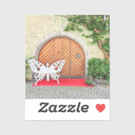 Deutsche Schmetterlingstür Aufkleber