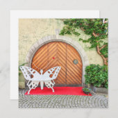 Deutsche Schmetterlingstür Feiertagskarte (Vorne/Hinten)