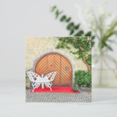 Deutsche Schmetterlingstür Feiertagskarte (Stehend Vorderseite)