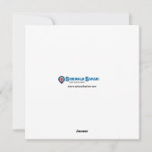 Deutsche Schmetterlingstür Feiertagskarte (Rückseite)