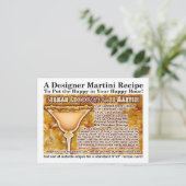 Deutsche Schokolade Martini Rezept Postkarte (Stehend Vorderseite)