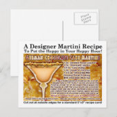 Deutsche Schokolade Martini Rezept Postkarte (Vorne/Hinten)