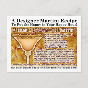 Deutsche Schokolade Martini Rezept Postkarte