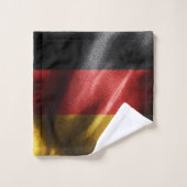 Deutsche Seidenflagge Badhandtuch Set (Waschlappen)