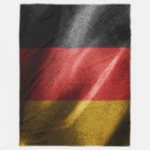 Deutsche Seidenflagge Fleecedecke (Vorderseite)