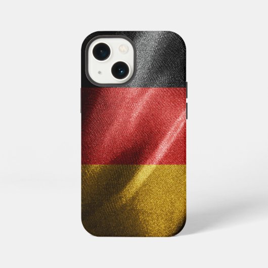 Deutsche Seidenflagge iPhone Hülle (Rückseite)