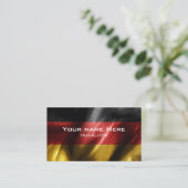 Deutsche Seidenflagge Visitenkarte (Stehend Vorderseite)