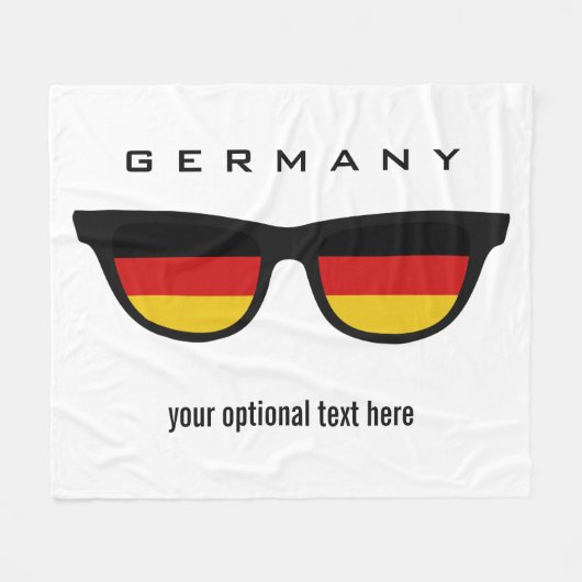 Deutsche Shades Sondertexte & Farb-Fleece-Decken Fleecedecke (Vorderseite (Horizontal))