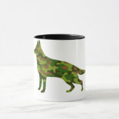 Deutsche Shepard-Armee grüne Tarnung Tasse (Zentrum)