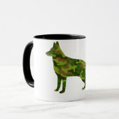 Deutsche Shepard-Armee grüne Tarnung Tasse (Vorderseite Links)