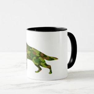 Deutsche Shepard-Armee grüne Tarnung Tasse