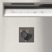 Deutsche Shepard Welpenpasten Magnet (In Situ (Geschirrspüler))