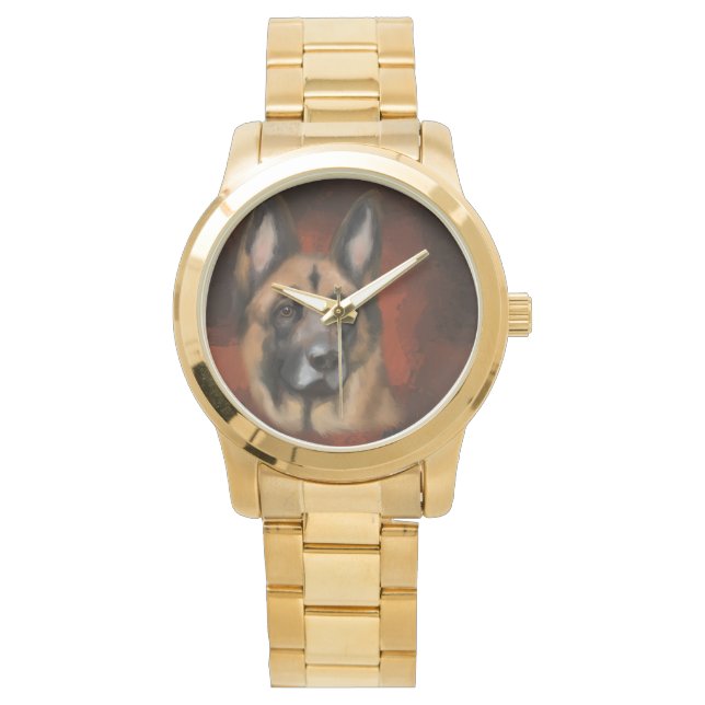 DEUTSCHE SHEPHERD ARMBANDUHR (Vorderseite)