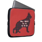 DEUTSCHE SHEPHERD-BESTE FREUNDIN LAPTOPSCHUTZHÜLLE (Vorne Rechts)