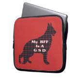 DEUTSCHE SHEPHERD-BESTE FREUNDIN LAPTOPSCHUTZHÜLLE (Vorderseite Links)
