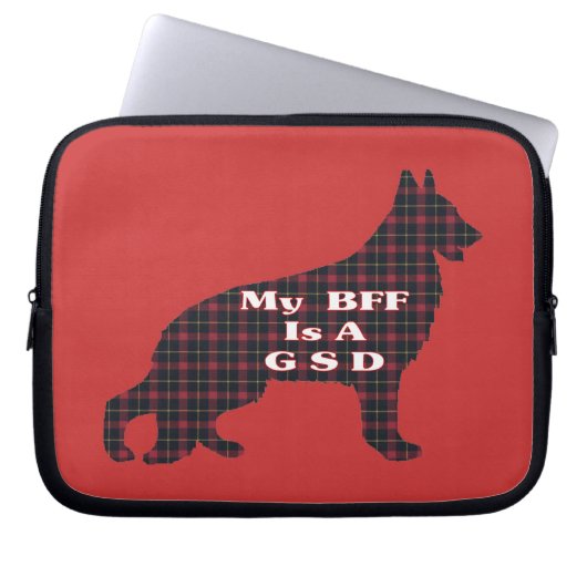 DEUTSCHE SHEPHERD-BESTE FREUNDIN LAPTOPSCHUTZHÜLLE (Vorderseite)