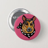 DEUTSCHE SHEPHERD BUTTON (Vorne & Hinten)