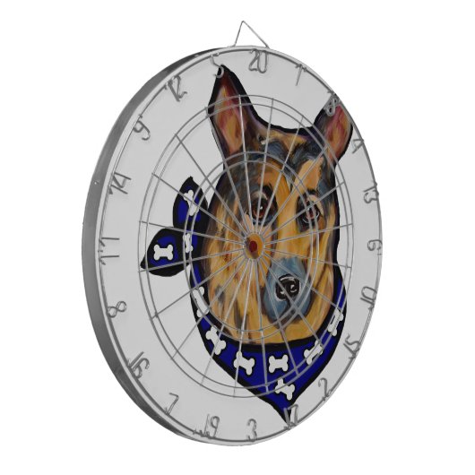 DEUTSCHE SHEPHERD DARTSCHEIBE (Vorderseite Links)