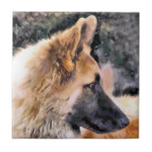 DEUTSCHE SHEPHERD DOG FLIESE (Vorderseite)