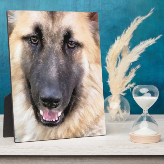 DEUTSCHE SHEPHERD DOG FOTOPLATTE (Seite)