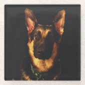 DEUTSCHE SHEPHERD DOG GLASUNTERSETZER (Vorderseite)