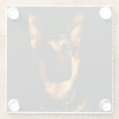DEUTSCHE SHEPHERD DOG GLASUNTERSETZER (Rückseite)