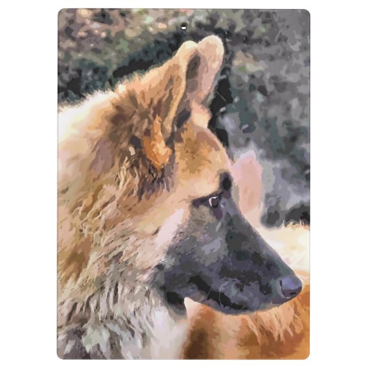 DEUTSCHE SHEPHERD DOG KLEMMBRETT (Rückseite)