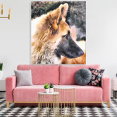 DEUTSCHE SHEPHERD DOG LEINWANDDRUCK (Insitu (Wohnzimmer))