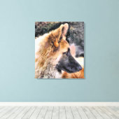 DEUTSCHE SHEPHERD DOG LEINWANDDRUCK (Insitu (Holzboden))