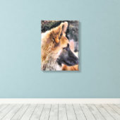 DEUTSCHE SHEPHERD DOG LEINWANDDRUCK (Insitu (Holzboden))