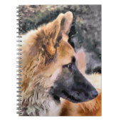 DEUTSCHE SHEPHERD DOG NOTIZBLOCK (Vorderseite)