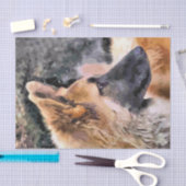 DEUTSCHE SHEPHERD DOG SEIDENPAPIER (Handwerk)