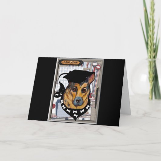 DEUTSCHE SHEPHERD FEIERTAGSKARTE (Vorderseite)