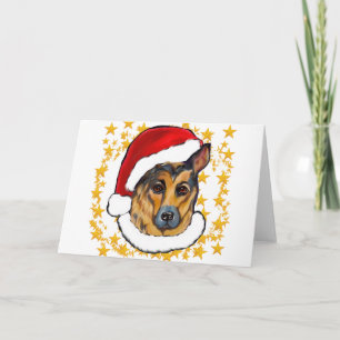 DEUTSCHE SHEPHERD FEIERTAGSKARTE