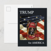 DEUTSCHE SHEPHERD FEIERTAGSPOSTKARTE (Vorne/Hinten)