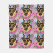 DEUTSCHE SHEPHERD FLEECEDECKE (Vorderseite)