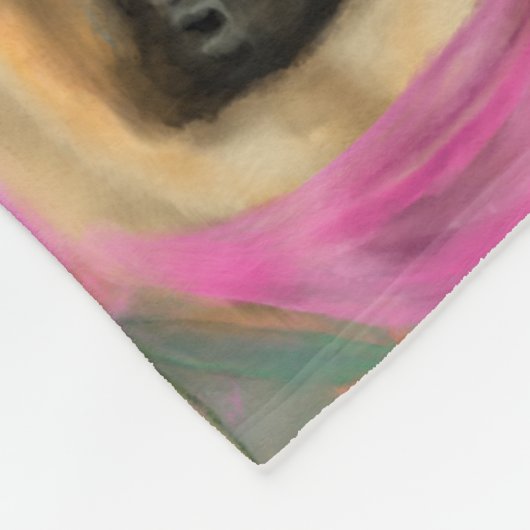 DEUTSCHE SHEPHERD FLEECEDECKE (Ecke)